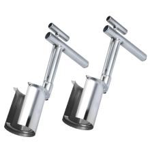 2 stuks bollenplanter gereedschap roestvrij staal zaadplanter
