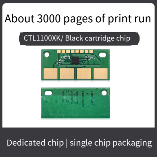2 stuks 3K-tonerchip voor CP1100 CP1100DN-printerchips 1
