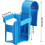 2 Pack Plastic Pool Cup Holders, Multifunctional Pool Drink Holders, Poolside Cup Holders Fit Most Swimming Pools (blue) 2