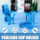 2 Pack Plastic Pool Cup Holders, Multifunctional Pool Drink Holders, Poolside Cup Holders Fit Most Swimming Pools (blue) 3