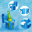2 Pack Plastic Pool Cup Holders, Multifunctional Pool Drink Holders, Poolside Cup Holders Fit Most Swimming Pools (blue) 5