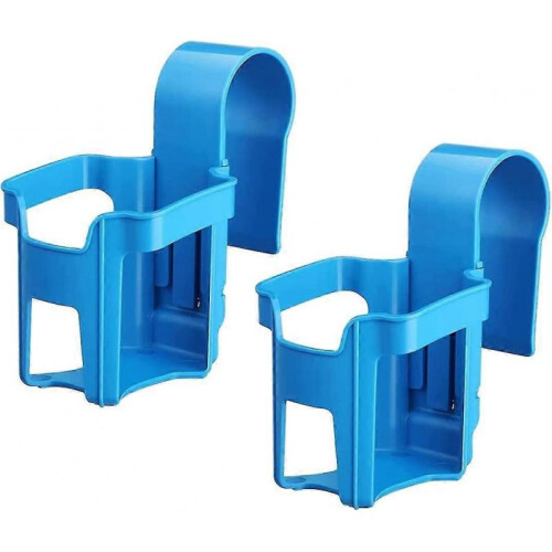 2 Pack Plastic Pool Cup Holders, Multifunctional Pool Drink Holders, Poolside Cup Holders Fit Most Swimming Pools (blue)