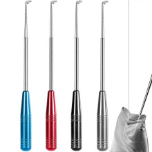 4PCS Fishing Hook Quick Remover, Fish Hooks Remover Detacher Tool, Fishing Gear Security Equipment Kits with Storage Tube
