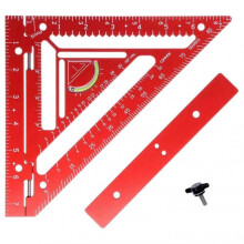 Triangles Ruler Rafter Squared Tool Set with Jig Block Universal Measuring Marking Tool for Metal Workers