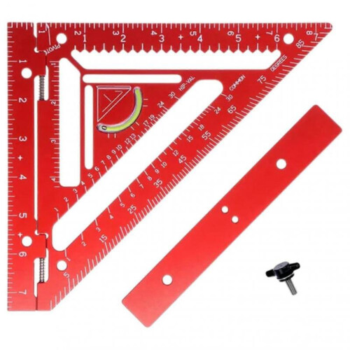 Triangles Ruler Rafter Squared Tool Set with Jig Block Universal Measuring Marking Tool for Metal Workers