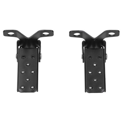 Repose-pieds en acier pliable noir universel 2