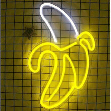 Banana Neon Signs Led Neon Lights Art Wall Decorative Lights Neon Lights for Room Wall Kids Bedroom