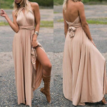 Women Multiway Wrap Convertible Boho Maxi Club Red Dress Bandage Long Dress Party Bridesmaids Infinity Robe Longue Femme H