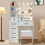 6 Drawers Vanity Makeup Desk Table Set Sliding LED Lights Mirror UK 3