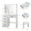 6 Drawers Vanity Makeup Desk Table Set Sliding LED Lights Mirror UK 2