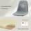 AINPECCA Set of 4 Grey PU Leather Dining Chairs Kitchen 4