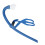 Snorkel frontale con bocchino in silicone 2x2cm Blu 9