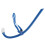 Snorkel frontale con bocchino in silicone 2x2cm Blu 14