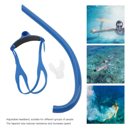 Snorkel frontale con bocchino in silicone 2x2cm Blu 2