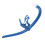 Snorkel frontale con bocchino in silicone 2x2cm Blu 11