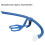 Snorkel frontale con bocchino in silicone 2x2cm Blu 5