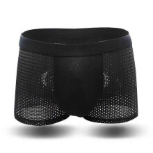 Men Breathable Mesh Trunks Boxers Briefs Underwear Seamless Panties