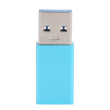 Type-C Adapter Konverter Damen auf USB 3.0 Männlich USB Schnellladen Comput zubehör (Blau)
