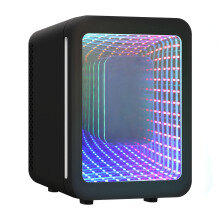 4L Mini Fridge with Mirror Car Cooler Warmer Portable Tabletop Ice Box
