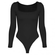 Women\'s Long Sleeve Bodysuit Long Sleeve Sexy Square Neck Bodysuit Thong for Casual Daily Home Wear