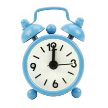 Classic Home Cute Battery Operated Analog Mini Round Bedside Desk Alarm Clock Kaesi