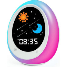 Routine Helper Sleep Trainer, Kids Alarm Clock,nursery Noise Machine Night Light with Nap Timer for Younger Children