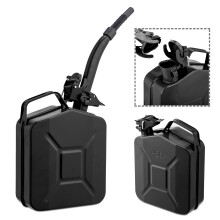 5L Metal Jerry Can Car Storage Fuel Petrol Diesel Oil Container Tank w/ Spout