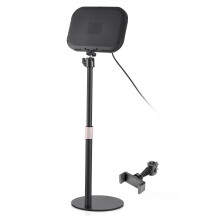 2 Stück Desktop-LED-Video-Leuchtpanel 12W Videokonferenzlicht für Zoom-Meetings 3000K-6500K Fotografie-Fülllicht mit verstellbarem Licht
