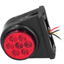 12‑24V LED Seitenmarkierungsleuchte Rot Gelb Doppel Farbe Seitenscheinwerfer IP65 Wasserdicht Universell für Auto Nutzfahrzeug Anhänger