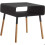 Table de chevet moderne en métal et bois 1