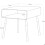 Table de chevet moderne en métal et bois 3