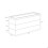 Caja de joyas de 3 niveles en plástico Slim blanco 3