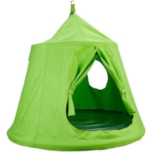 Altalena in legno Swing-Nest per uccelli verde - Woodyland 102191849