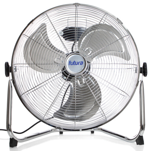 Futura High Velocity Standing Floor Fan | 20" Chrome