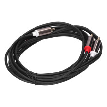 Cavo 2RCA maschio a 2RCA maschio 2 m/6,6 ft 5 mm oro