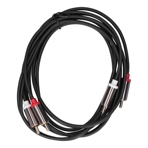 Cavo 2RCA maschio a 2RCA maschio 2 m/6,6 ft 5 mm oro 1