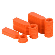 100 pezzi di etichette per piante e alberi 11x2.4cm in PVC arancioni
