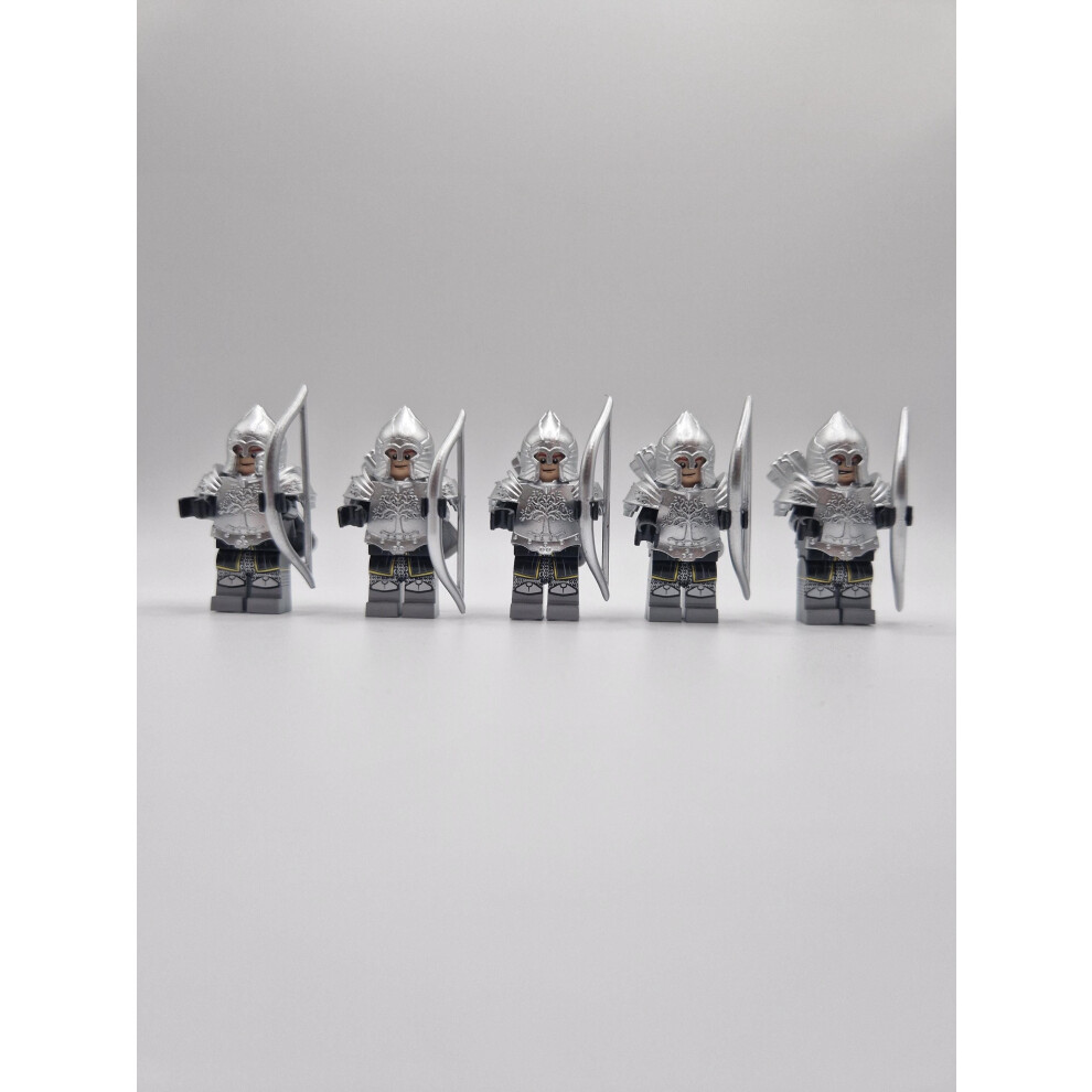 The Lord of the Rings/The Hobbit Gondor Minas Tirith 5-piece warrior building block toys-image-OPC-PJT6Q86-NEW
