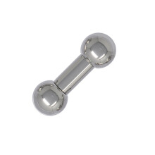 (11mm long, 15mm ball diameter) 10mm gauge Barbell | 316L Stainless Steel Body Jewellery