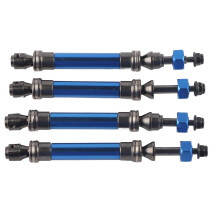 4 Stück CVD Antriebswellen Metallgetriebeachse für vorne und hinten für Traxxas Slash 4X4 1/10 RC Auto Dunkelblau