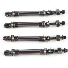 4 Stück CVD vordere und hintere Antriebswelle aus Metall für Traxxas Slash 4X4 1/10 RC-Car Titanium