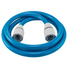 (3m + 2 connectors) Drinking Water Hose, 10mm Blue, 2 Universal Connectors, Camping and Caravans