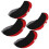 Set da 10 copri-testa in pelle per ferri da golf e putter rosso 12