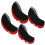 Set da 10 copri-testa in pelle per ferri da golf e putter rosso 9