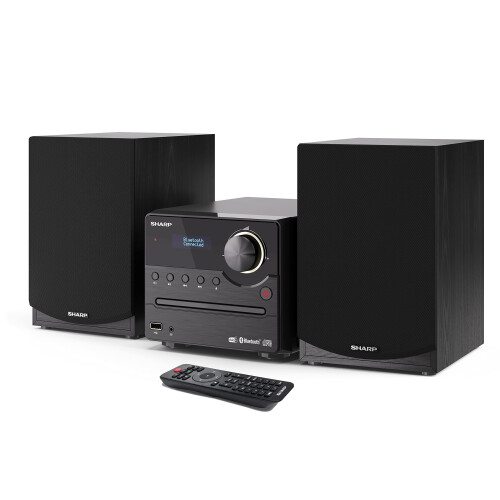 Sharp SHARP Micro Hi-Fi Sound System Stereo DAB+ FM Radio Bluetooth Input CD USB 45W 1