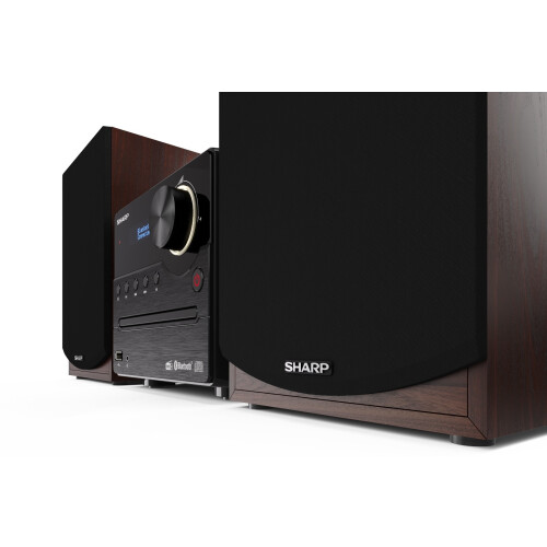Sharp SHARP Micro Hi-Fi Sound System Stereo DAB+ FM Radio Bluetooth Input CD USB 45W 1
