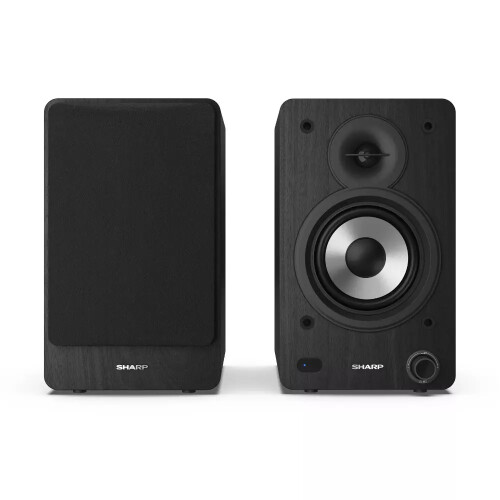 Sharp SHARP Bookshelf Speakers 2 Way Active 60W RMS 2x 30W Bluetooth USB Optical AUX 1