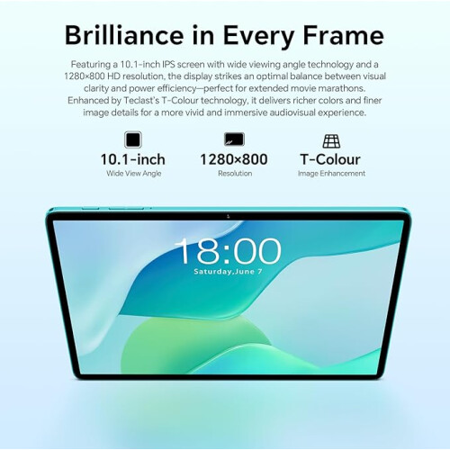 TECLAST 2025 Newest Tablets 10.1 Inch, P33 Android 15 Tablet 9GB RAM 2