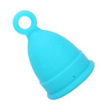Coppa mestruale in silicone blu S 15 ml riutilizzabile