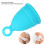 Coppa mestruale in silicone blu S 15 ml riutilizzabile 8